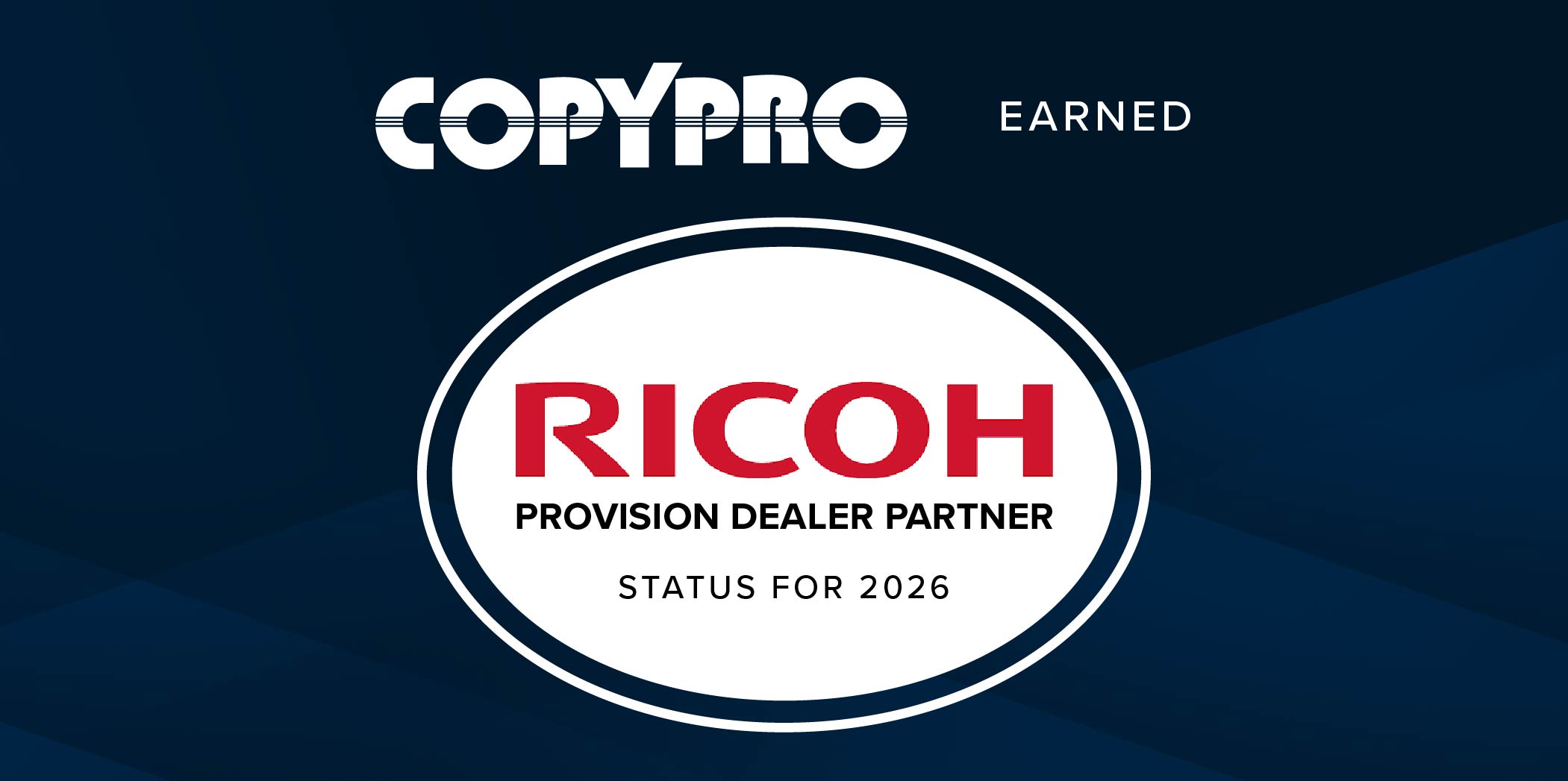 CopyPro Earns Ricoh ProVision Dealer Partner Status for 2026