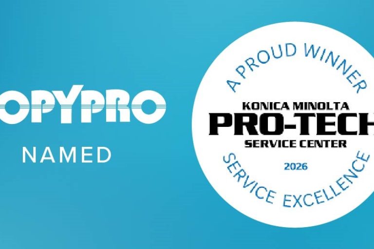 CopyPro named Konica Minolta Pro-Tech Service Center for 2026